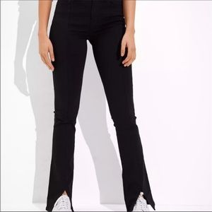 American Eagle Next Level High-Waisted Skinny Kick Jean - Black